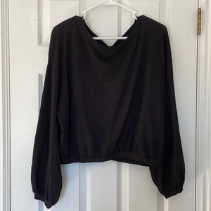 Bobi Balloon Sleeve Hem Top
